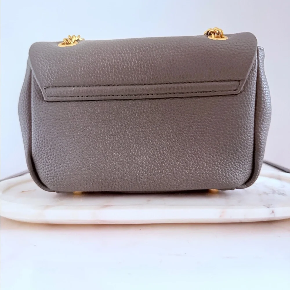 Glamaholic Olive Green Mini Pebble Flap Bag - Picture 2 of 4